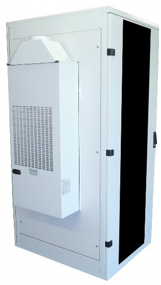 Serverschrank mit seitlicher Kühlanlage